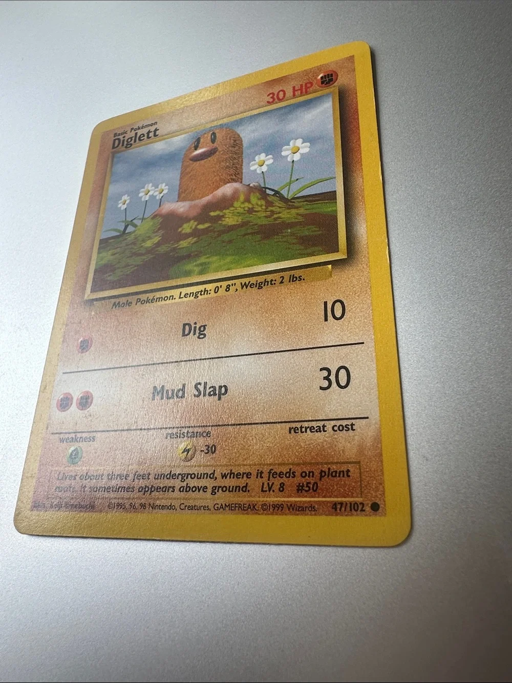 Diglett Pokémon Trading Card (47/102)
